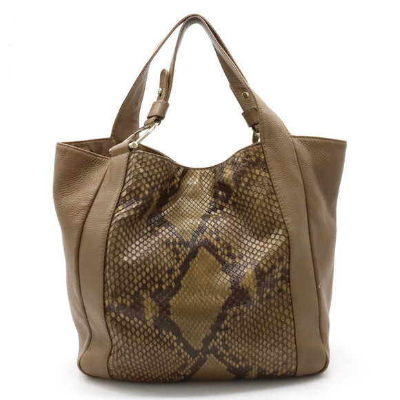 Gucci Large Bag Python Brown - Picture 1 of 8